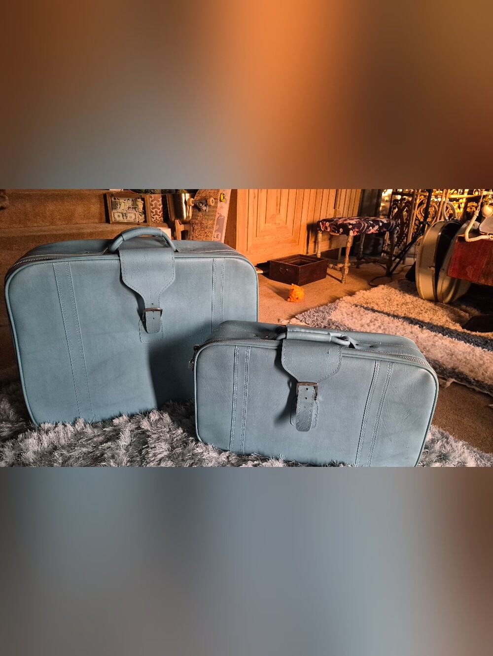VINTAGE SAMSONITE ROYAL TRAVELLER SIDEKICK 2PC